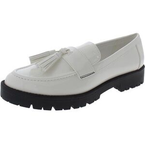 Women's White Bandolino Fillup lug sole Loafers with Tassels